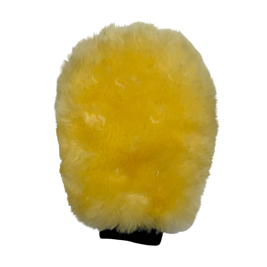 Waschhandschuh aus Lammwolle