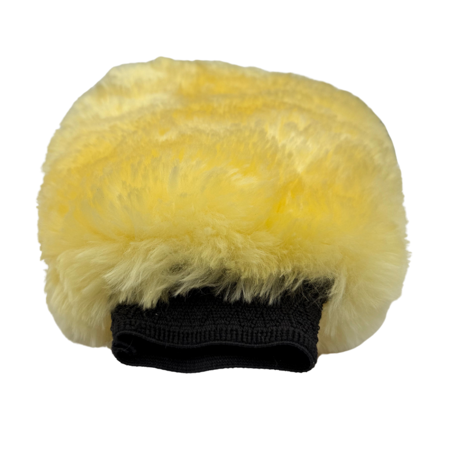 Waschhandschuh aus Lammwolle