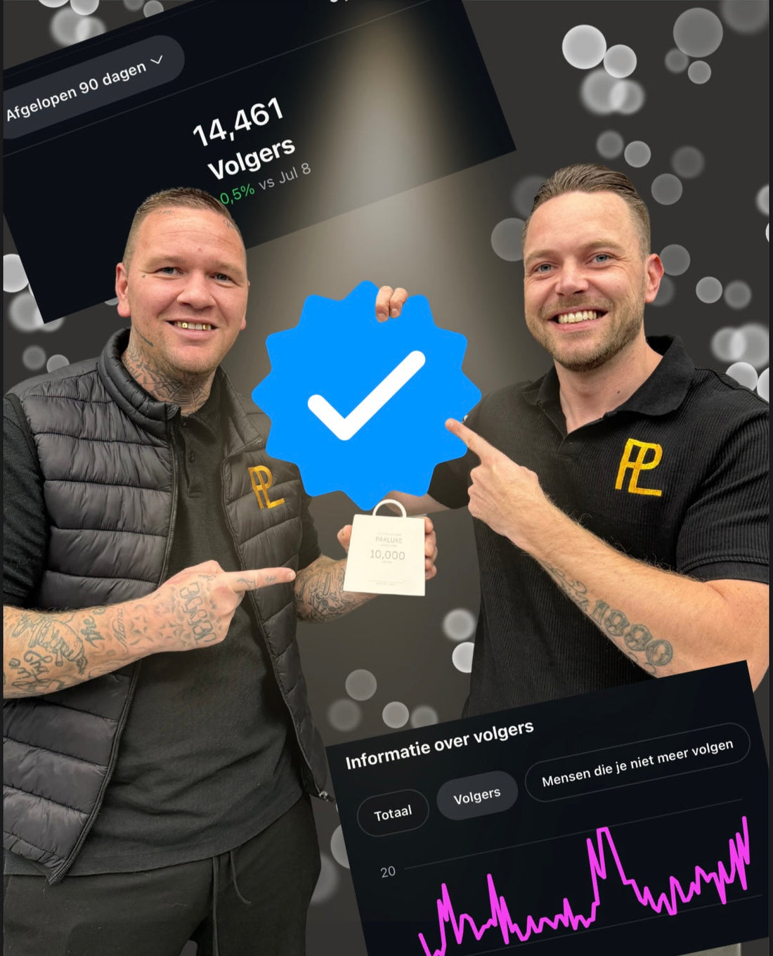 Parluxe officieel geverifieerd op Instagram en Facebook